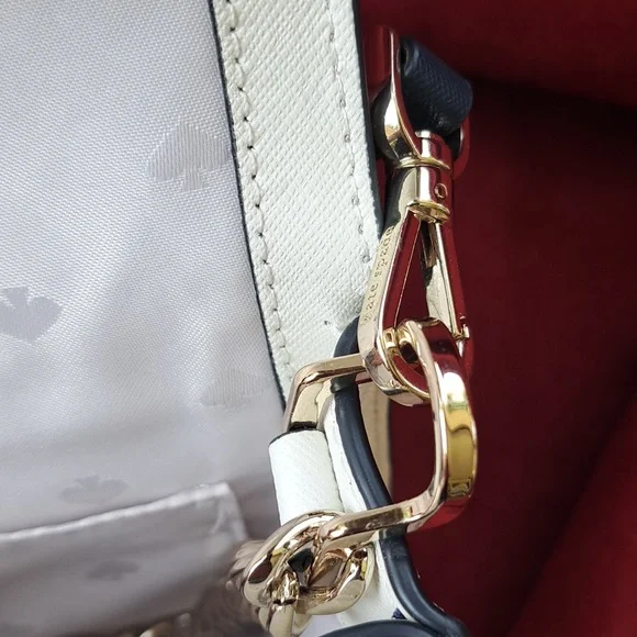 NEW Kate Spade Cameron Lavender /Navy and White Bag /Crossbody  EC - Picture 14 of 16